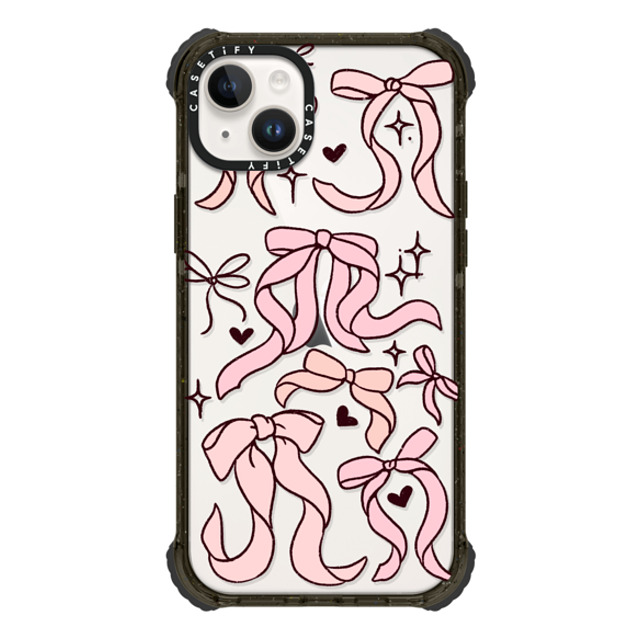 Kira Cyan x CASETiFY iPhone 14 Plus ケース ブラック ウルトラインパクトケース Bow Collage