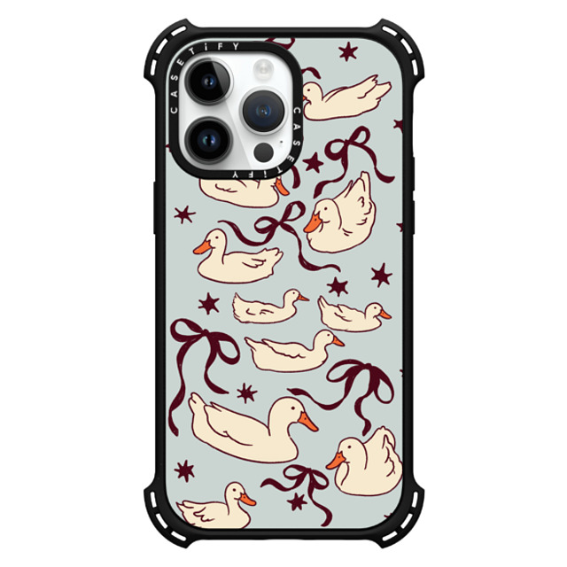 Kira Cyan x CASETiFY iPhone 14 Pro Max Case Matte Black バウンスケース Ducks and bows Kira Cyan x CASETiFY iPhone 14 Pro Max Case Matte Black バウンスケース Ducks and bows