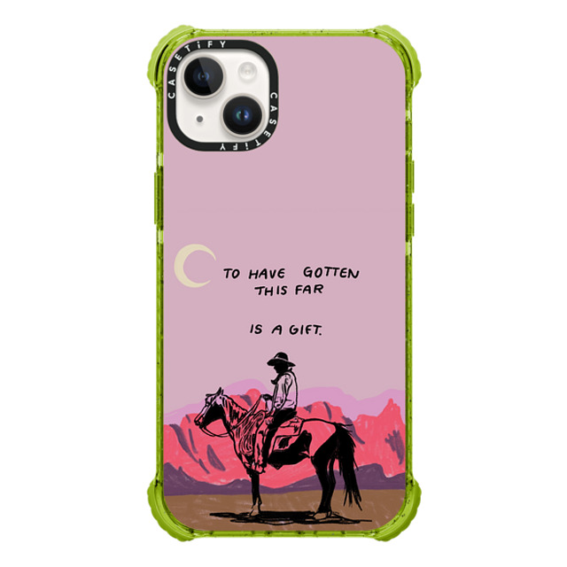 Kira Cyan x CASETiFY iPhone 14 Plus Case Kiwi ウルトラインパクトケース Cowboy Quest Kira Cyan x CASETiFY iPhone 14 Plus Case Kiwi ウルトラインパクトケース Cowboy Quest