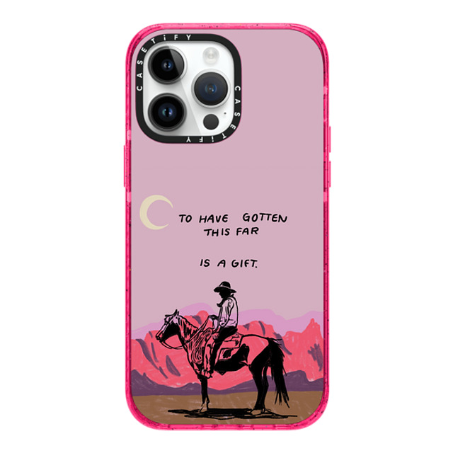 Kira Cyan x CASETiFY iPhone 14 Pro Max ケース Bubble Gum インパクトケース Cowboy Quest