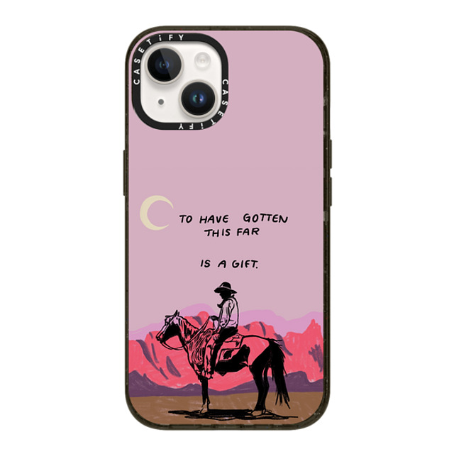 Kira Cyan x CASETiFY iPhone 14 ケース ブラック インパクトケース Cowboy Quest