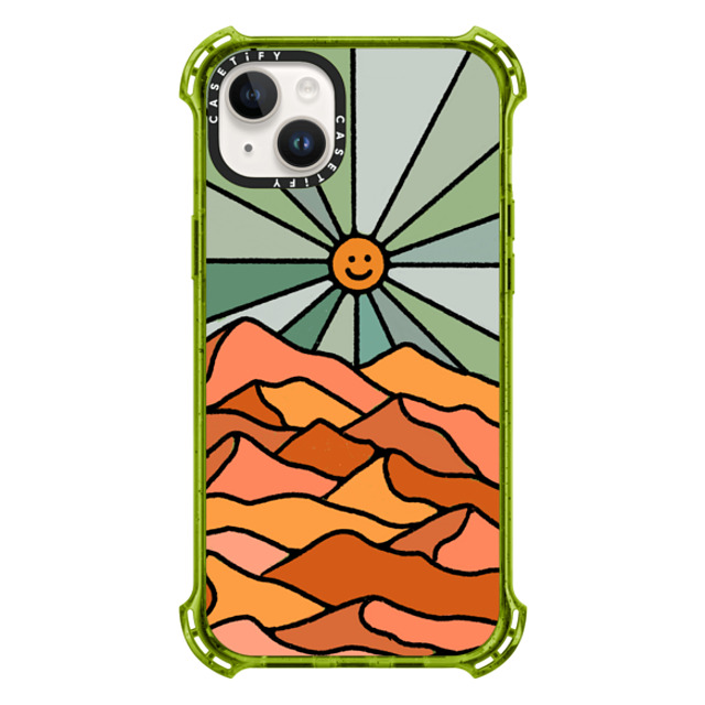 Kira Cyan x CASETiFY iPhone 14 Plus Case Kiwi バウンスケース Smiley Sunrise Kira Cyan x CASETiFY iPhone 14 Plus Case Kiwi バウンスケース Smiley Sunrise