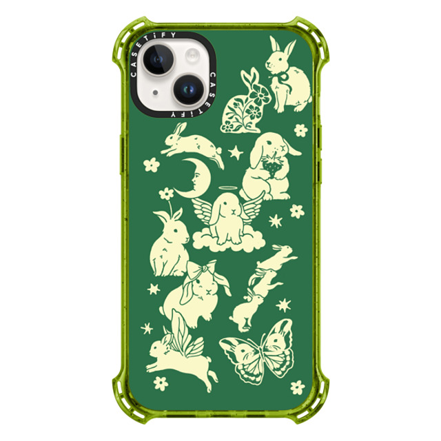 Kira Cyan x CASETiFY iPhone 14 Plus Case Kiwi バウンスケース Spring Bunnies Kira Cyan x CASETiFY iPhone 14 Plus Case Kiwi バウンスケース Spring Bunnies