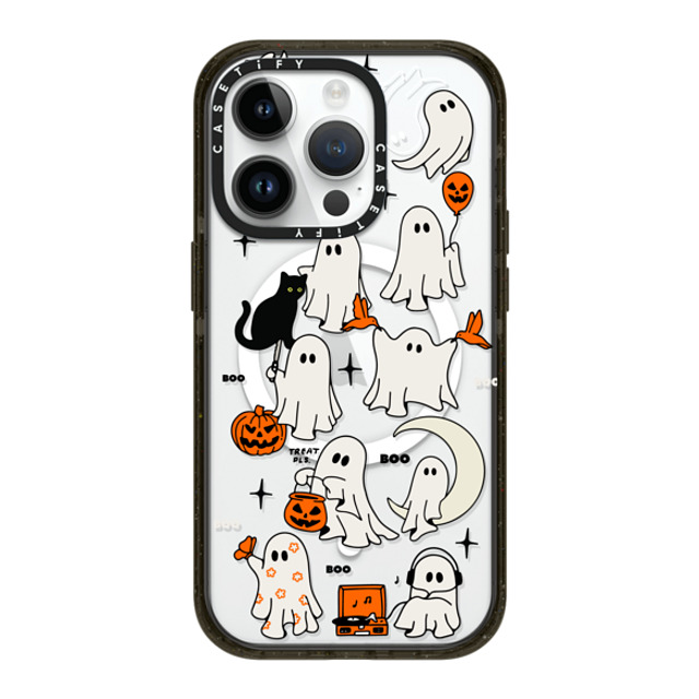 Kira Cyan x CASETiFY iPhone 14 Pro ケース ブラック インパクトケース MagSafe対応 Boo Things