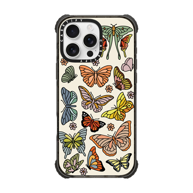 Kira Cyan x CASETiFY iPhone 16 Pro Max Case Black ウルトラ インパクトケース MagSafe 対応 Butterfly Study Kira Cyan x CASETiFY iPhone 16 Pro Max Case Black ウルトラ インパクトケース MagSafe 対応 Butterfly Study