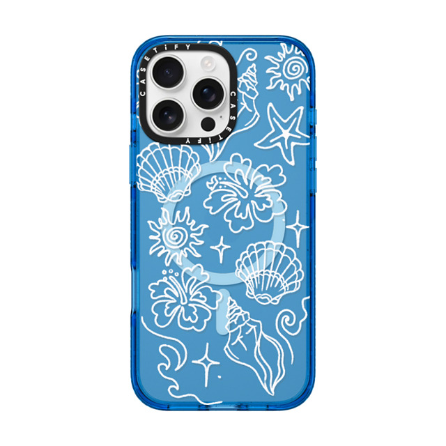Kira Cyan x CASETiFY iPhone 16 Pro Max ケース Sticker,Floral スカイブルー インパクトケース MagSafe対応 Sea Shore Father's Day Kira Cyan x CASETiFY iPhone 16 Pro Max ケース Sticker,Floral スカイブルー インパクトケース MagSafe対応 Sea Shore Father's Day