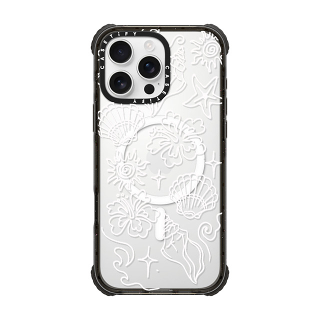 Kira Cyan x CASETiFY iPhone 16 Pro Max Case Black ウルトラ インパクトケース MagSafe 対応 Sea Shore Kira Cyan x CASETiFY iPhone 16 Pro Max Case Black ウルトラ インパクトケース MagSafe 対応 Sea Shore