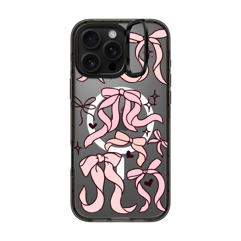 Impact Ring Stand iPhone 16 Pro Max Case MagSafe Compatible - Bow Collage