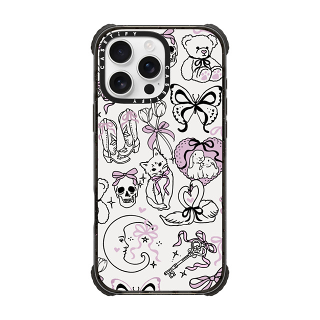 Kira Cyan x CASETiFY iPhone 16 Pro Max ケース Floral,Animal ブラック ウルトラ インパクトケース MagSafe 対応 Bow Coquette Stickers Father's Day Kira Cyan x CASETiFY iPhone 16 Pro Max ケース Floral,Animal ブラック ウルトラ インパクトケース MagSafe 対応 Bow Coquette Stickers Father's Day