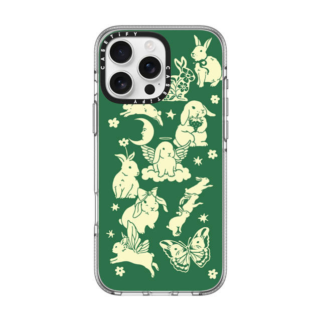 Kira Cyan x CASETiFY iPhone 16 Pro Max ケース クリア クリア ケース MagSafe対応 Spring Bunnies