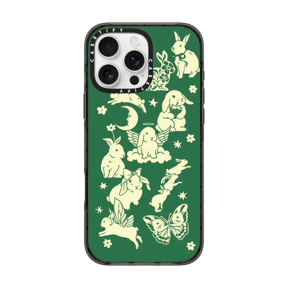 Impact iPhone 16 Pro Max Case MagSafe Compatible - Spring Bunnies