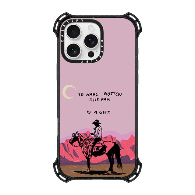 Kira Cyan x CASETiFY iPhone 16 Pro Max ケース ブラック バウンスケース Cowboy Quest