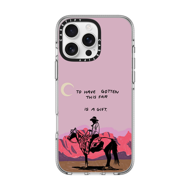 Kira Cyan x CASETiFY iPhone 16 Pro Max ケース クリア クリア ケース MagSafe対応 Cowboy Quest