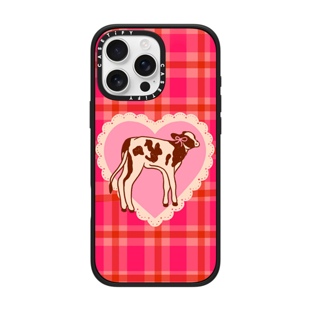 Kira Cyan x CASETiFY iPhone 16 Pro Max ケース Cow,Animal マットブラック インパクトケース MagSafe対応 Miss Moo Back to School Kira Cyan x CASETiFY iPhone 16 Pro Max ケース Cow,Animal マットブラック インパクトケース MagSafe対応 Miss Moo Back to School