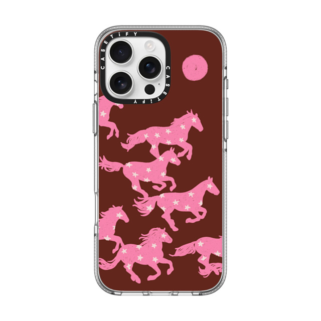 Kira Cyan x CASETiFY iPhone 16 Pro Max ケース Animal,Nature クリア クリア ケース MagSafe対応 Wild Horses Back to School Kira Cyan x CASETiFY iPhone 16 Pro Max ケース Animal,Nature クリア クリア ケース MagSafe対応 Wild Horses Back to School