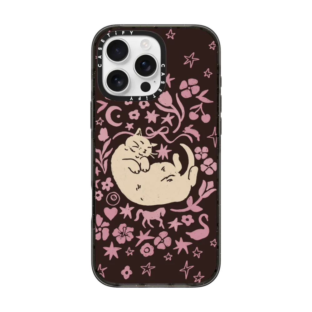 Impact iPhone 16 Pro Max Case MagSafe Compatible - Eepy Cat