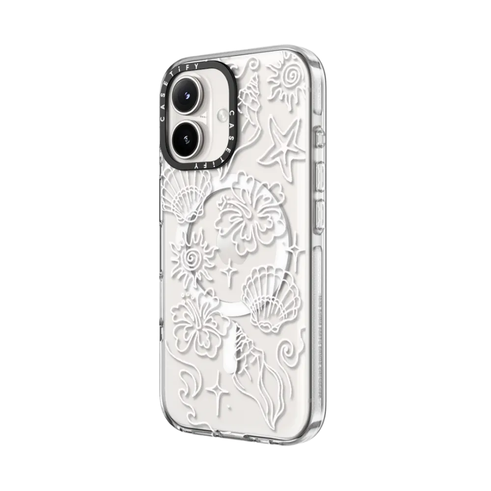 Impact Clear iPhone 16 Plus Case MagSafe Compatible - Sea Shore