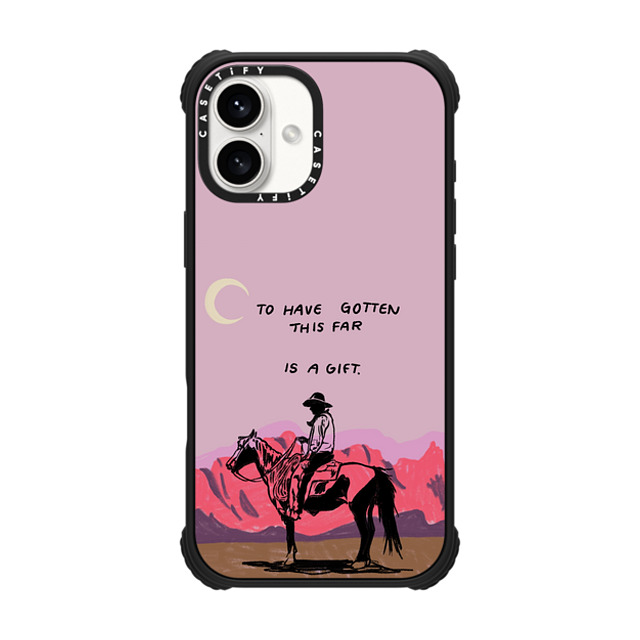 Kira Cyan x CASETiFY iPhone 16 Plus ケース マットブラック ウルトラ インパクトケース MagSafe 対応 Cowboy Quest