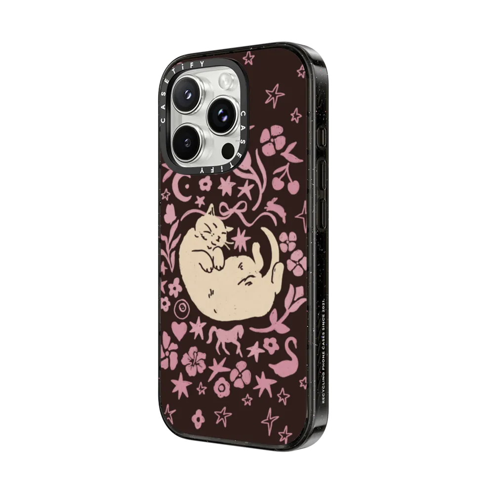 Impact iPhone 16 Pro Case MagSafe Compatible - Eepy Cat