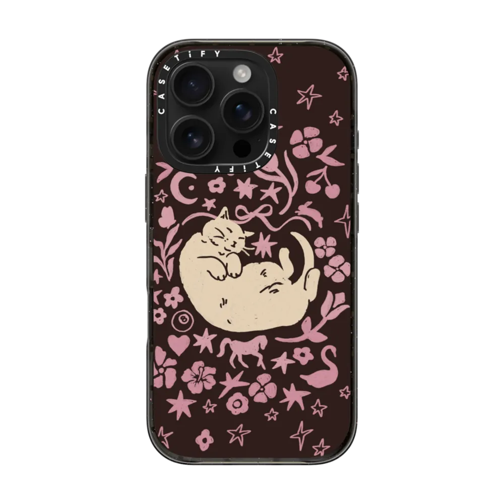 Impact iPhone 16 Pro Case MagSafe Compatible - Eepy Cat