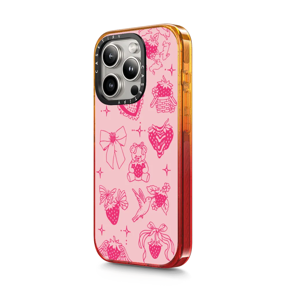 Impact iPhone 15 Pro Max Case - Strawberry Tattoo Flash