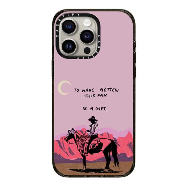 Kira Cyan x CASETiFY iPhone 15 Pro Max ケース ブラック インパクトケース Cowboy Quest