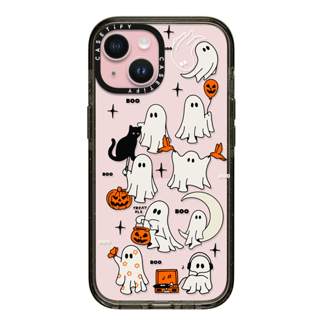 Kira Cyan x CASETiFY iPhone 15 ケース ブラック インパクトケース Boo Things