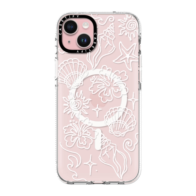 Kira Cyan x CASETiFY iPhone 15 Plus Case Sticker,Floral Clear Clear Case MagSafe Compatible Sea Shore Father's Day Kira Cyan x CASETiFY iPhone 15 Plus Case Sticker,Floral Clear Clear Case MagSafe Compatible Sea Shore Father's Day
