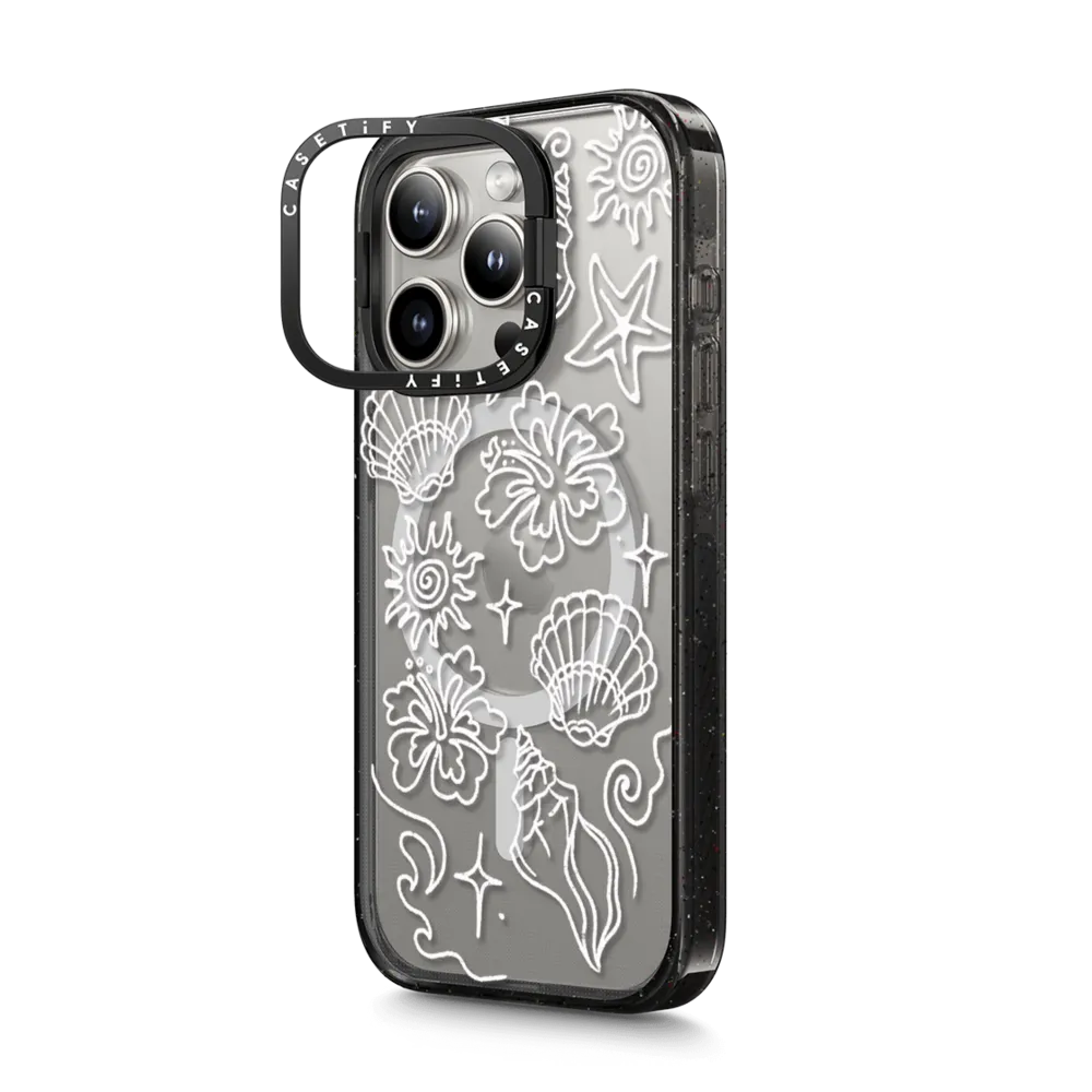 Impact Ring Stand iPhone 15 Pro Max Case MagSafe Compatible - Sea Shore