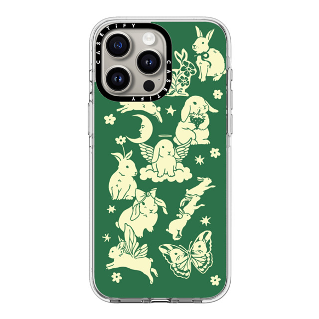 Kira Cyan x CASETiFY iPhone 15 Pro Max ケース クリア クリア ケース MagSafe対応 Spring Bunnies