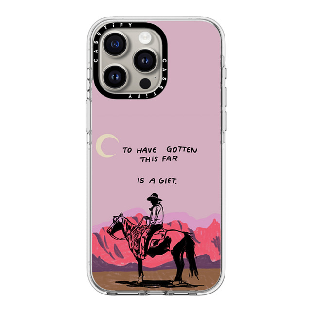 Kira Cyan x CASETiFY iPhone 15 Pro Max ケース クリア クリア ケース MagSafe対応 Cowboy Quest