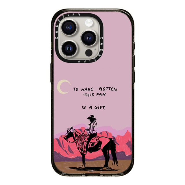 Kira Cyan x CASETiFY iPhone 15 Pro ケース ブラック インパクトケース Cowboy Quest