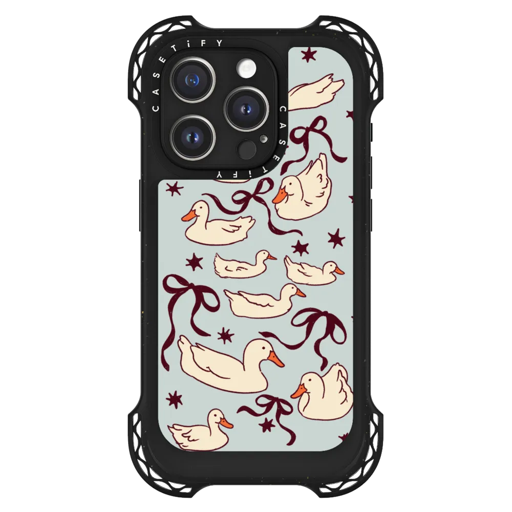 Ultra Bounce iPhone 15 Pro Case MagSafe Compatible - Ducks and bows