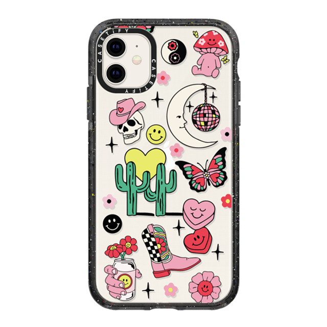 Kira Cyan x CASETiFY iPhone 11 ケース ブラック インパクトケース Tattoo Flash