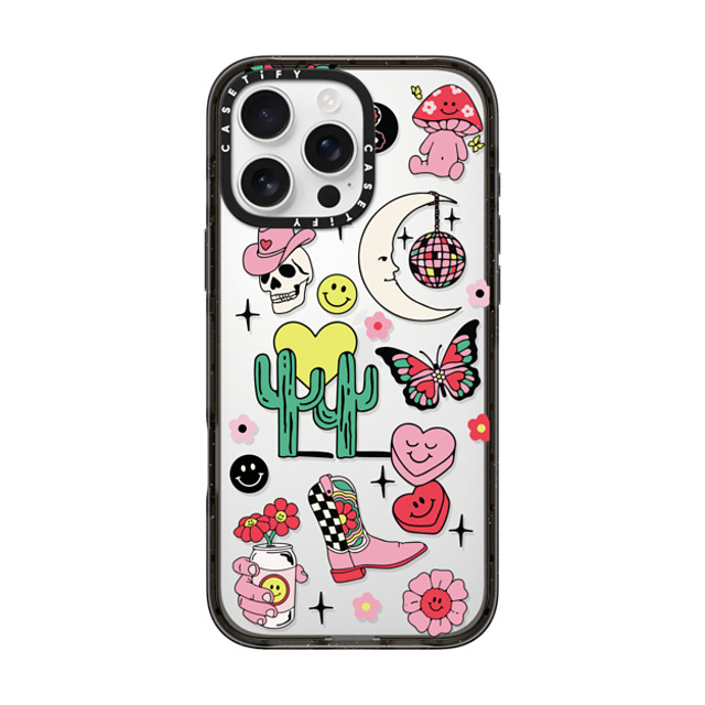 Kira Cyan x CASETiFY iPhone 16 Pro Max ケース ブラック インパクトケース Tattoo Flash