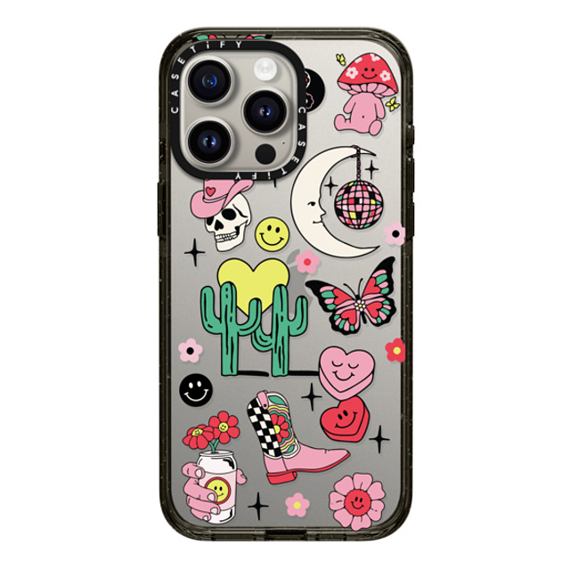 Kira Cyan x CASETiFY iPhone 15 Pro Max ケース ブラック インパクトケース Tattoo Flash