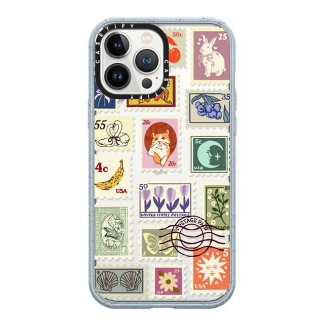 Kira Cyan x CASETiFY iPhone 13 Pro Max ケース Matte Vapor Blue インパクトケース Stamp Collection