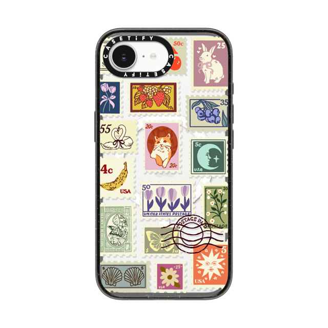 Kira Cyan x CASETiFY iPhone 16e Case Cat,Floral Black Impact Case MagSafe Compatible Stamp Collection Mother's Day Kira Cyan x CASETiFY iPhone 16e Case Cat,Floral Black Impact Case MagSafe Compatible Stamp Collection Mother's Day