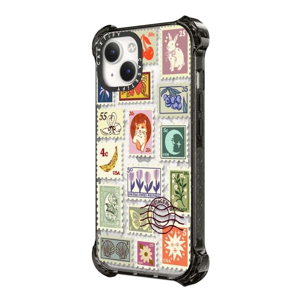 Bounce iPhone 14 Case MagSafe Compatible - Stamp Collection
