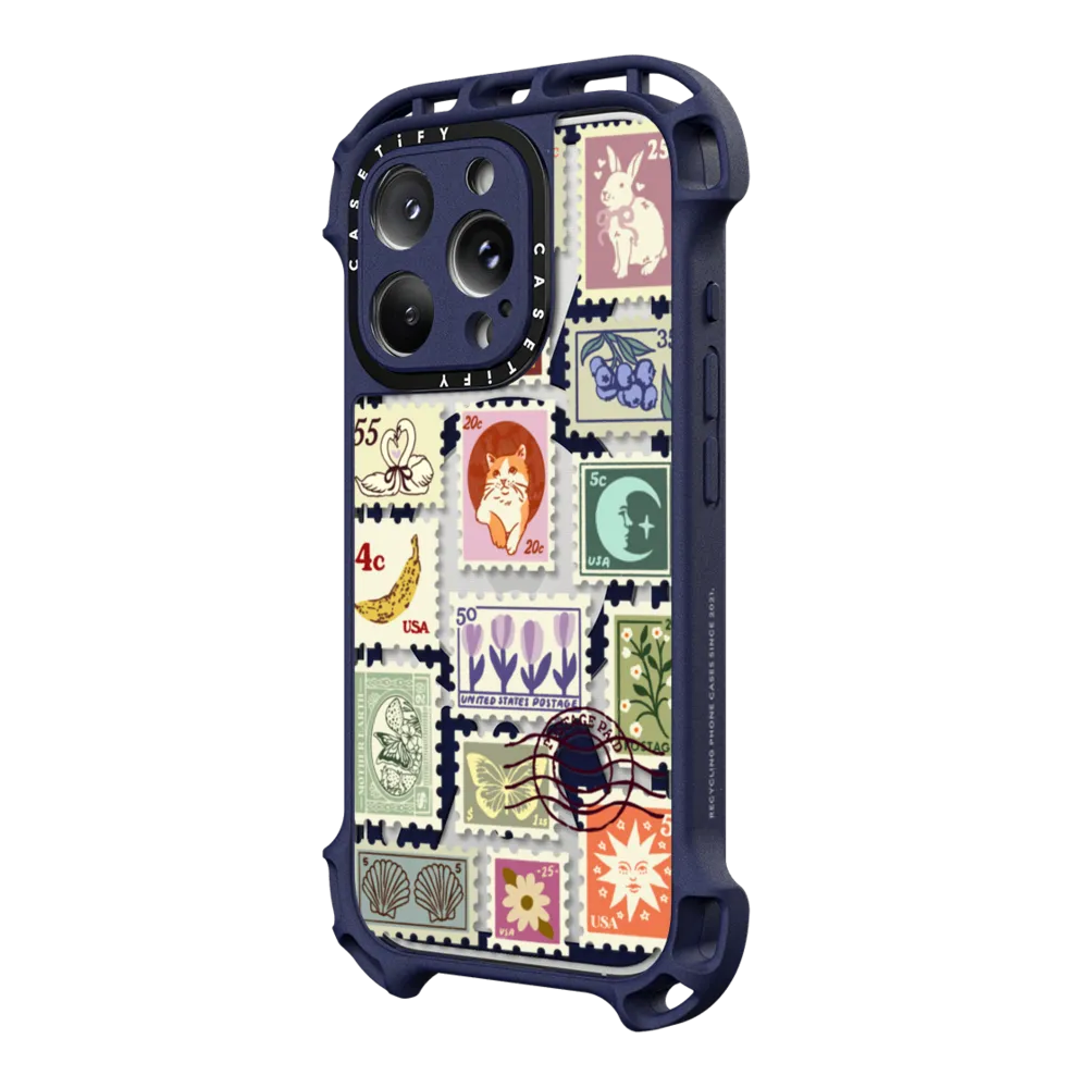 Ultra Bounce iPhone 16 Pro Max Case MagSafe Compatible - Stamp Collection