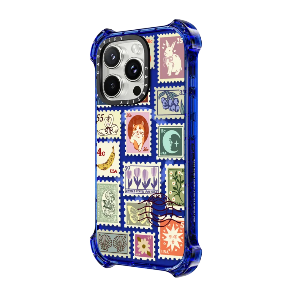 Bounce iPhone 16 Pro Max Case MagSafe Compatible - Stamp Collection