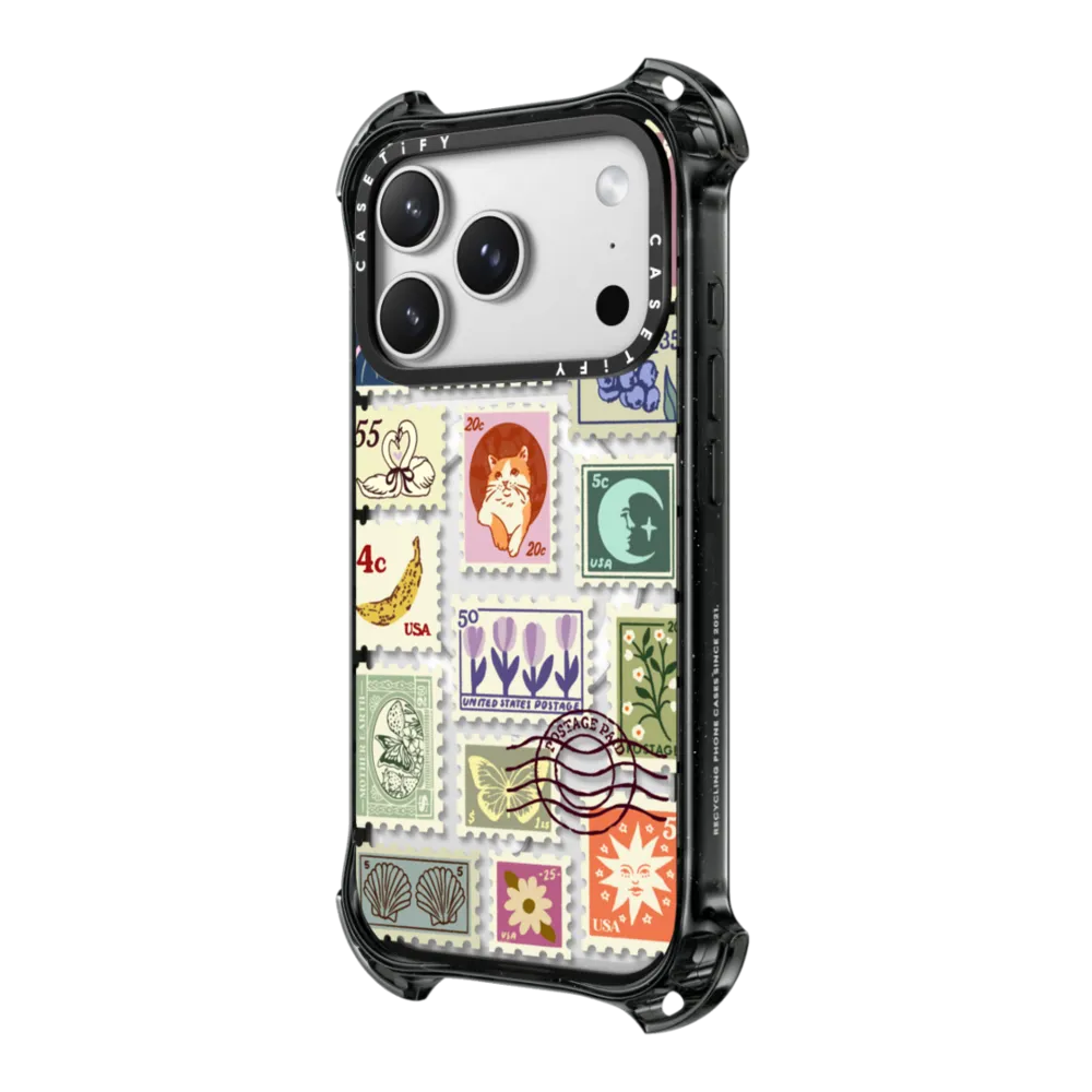 Bounce iPhone 17 Pro Max Case MagSafe Compatible - Stamp Collection