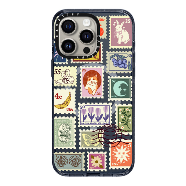 Kira Cyan x CASETiFY iPhone 15 Pro Max Case Cat,Floral Classic Blue Impact Case MagSafe Compatible Stamp Collection Back to School Kira Cyan x CASETiFY iPhone 15 Pro Max Case Cat,Floral Classic Blue Impact Case MagSafe Compatible Stamp Collection Back to School
