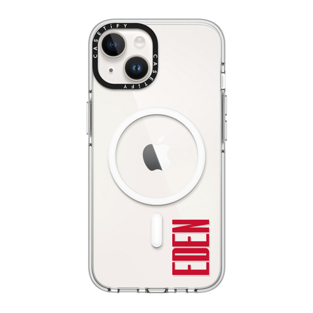 CASETiFY iPhone 14 Case Clear Clear Case MagSafe Compatible Custom Case - Eden CASETiFY iPhone 14 Case Clear Clear Case MagSafe Compatible Custom Case - Eden