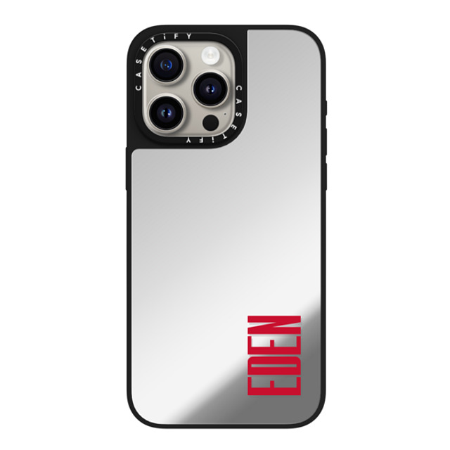 CASETiFY iPhone 15 Pro Max Case Silver on Black ミラーケース MagSafe対応 Custom Case - Eden CASETiFY iPhone 15 Pro Max Case Silver on Black ミラーケース MagSafe対応 Custom Case - Eden