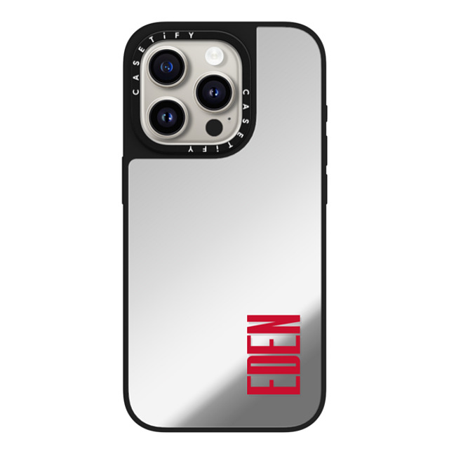 CASETiFY iPhone 15 Pro Case Silver on Black ミラーケース MagSafe対応 Custom Case - Eden CASETiFY iPhone 15 Pro Case Silver on Black ミラーケース MagSafe対応 Custom Case - Eden