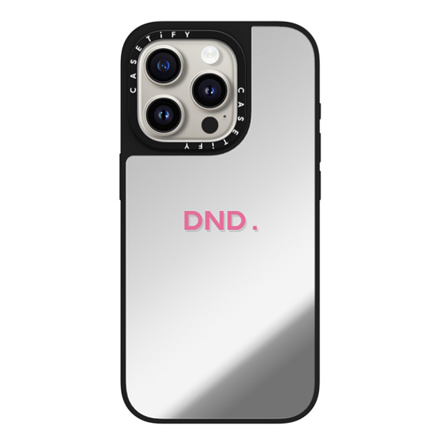 CASETiFY iPhone 15 Pro Case Silver on Black ミラーケース MagSafe対応 Custom Case - DND. CASETiFY iPhone 15 Pro Case Silver on Black ミラーケース MagSafe対応 Custom Case - DND.