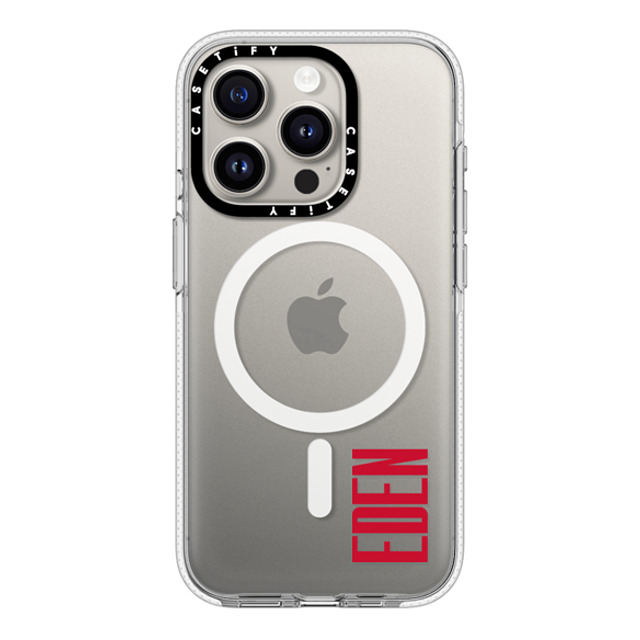 CASETiFY iPhone 15 Pro Case Clear Clear Case MagSafe Compatible Custom Case - Eden CASETiFY iPhone 15 Pro Case Clear Clear Case MagSafe Compatible Custom Case - Eden