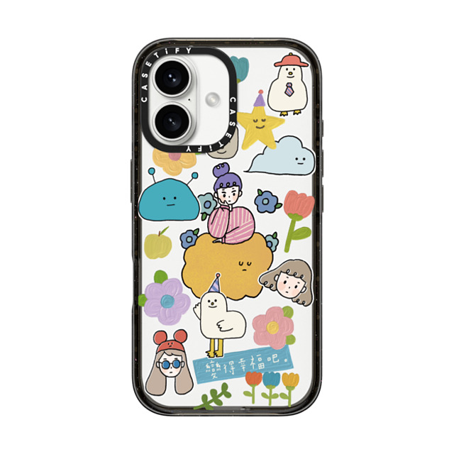 CASETiFY iPhone 16 ケース ブラック インパクトケース Something Lucky by Luckylulu chia ju yang Father's Day CASETiFY iPhone 16 ケース ブラック インパクトケース Something Lucky by Luckylulu chia ju yang Father's Day