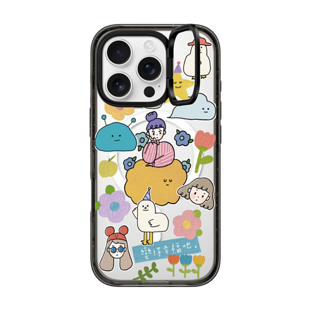 CASETiFY iPhone 16 Pro Case Black インパクトリングスタンドケース MagSafe対応 Something Lucky by Luckylulu chia ju yang Father's Day CASETiFY iPhone 16 Pro Case Black インパクトリングスタンドケース MagSafe対応 Something Lucky by Luckylulu chia ju yang Father's Day